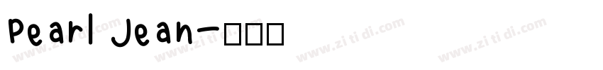 Pearl Jean字体转换